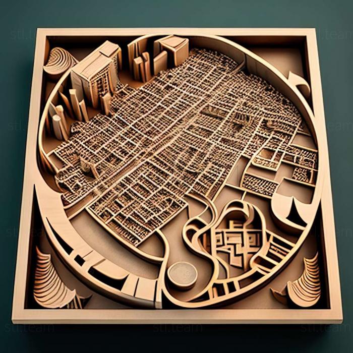 3D model Smart City Plan game (STL)
